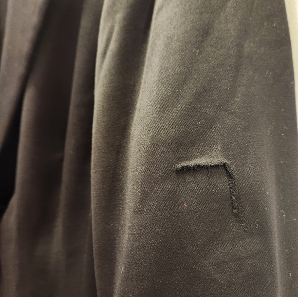 ESCADA Wool Black Blazer Women's Sz 42 Large Stretch Business Jacket 1 button - Picture 16 of 16